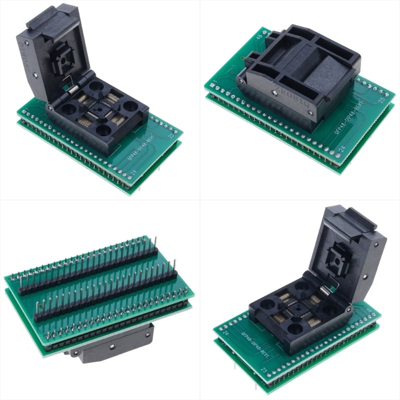 QFP48 to DIP48 Programmer Converter Socket for Testing and Programming