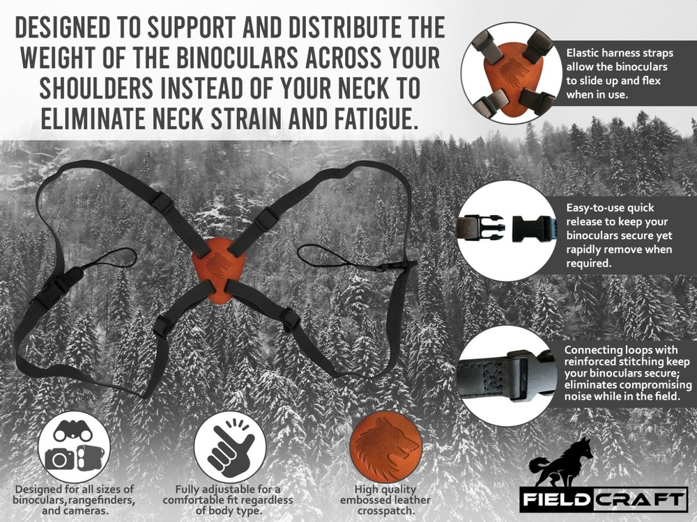Binocular Harness Strap – Fieldcraft Universal Quick Release Binocular Harness