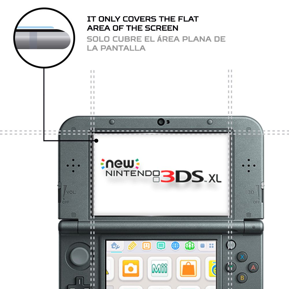 ANTISHOCK Screen protector for Nintendo 3ds XL