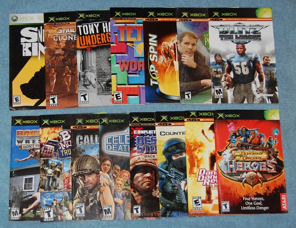 Top Spin Microsoft Xbox Manual (Manual Only)