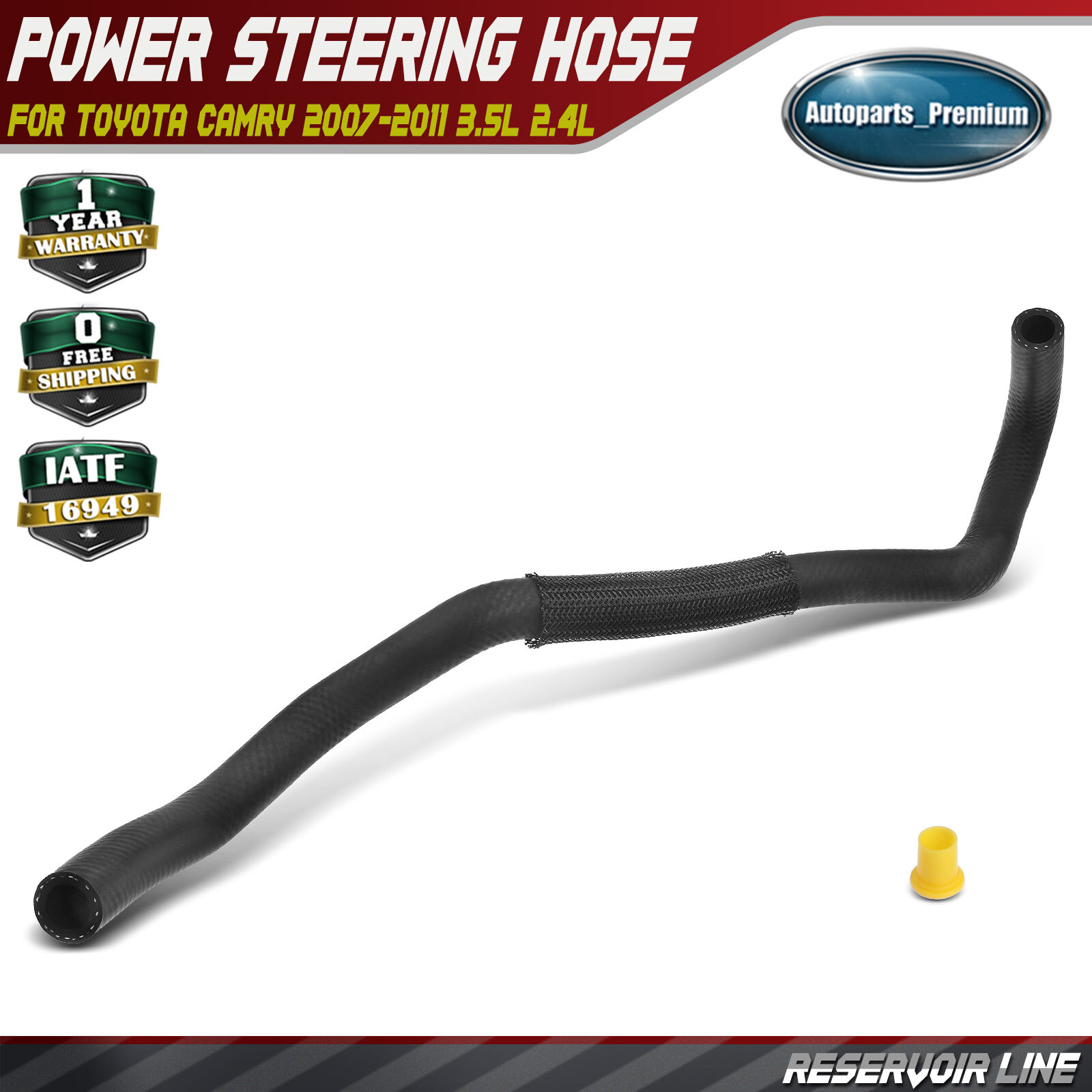 Power Steering Reservoir Line Hose for Toyota Camry 2007-2011 Avalon Lexus ES350