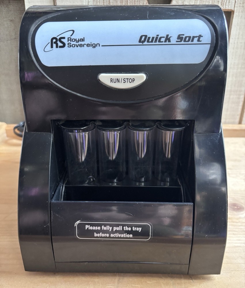 Royal Sovereign Quick Sort Counter Top Coin Sorting Machine