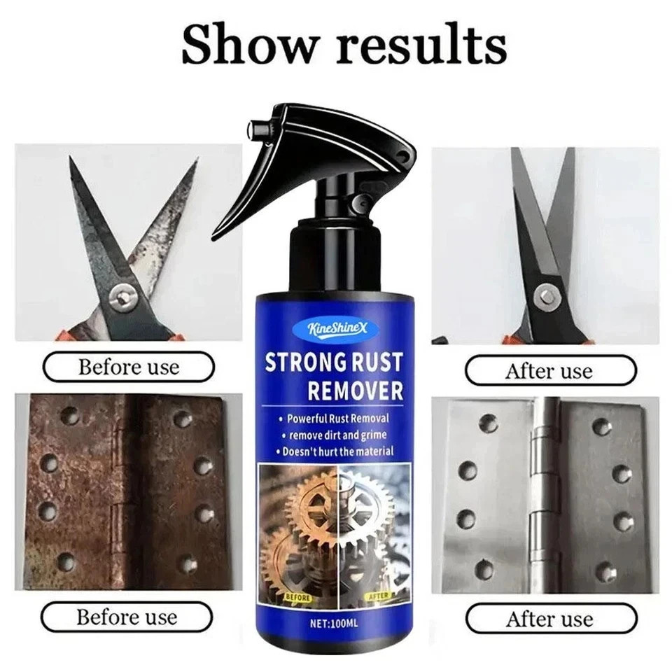 MULTI-Purpose Car Rust Removal Spray Rust Remover Rust Inhibitor Derusting Spray