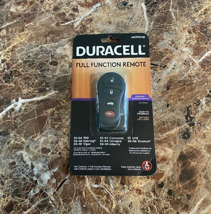 NEW DURACELL KEYLESS ENTRY FULL FUNCTION REMOTE MOP014D