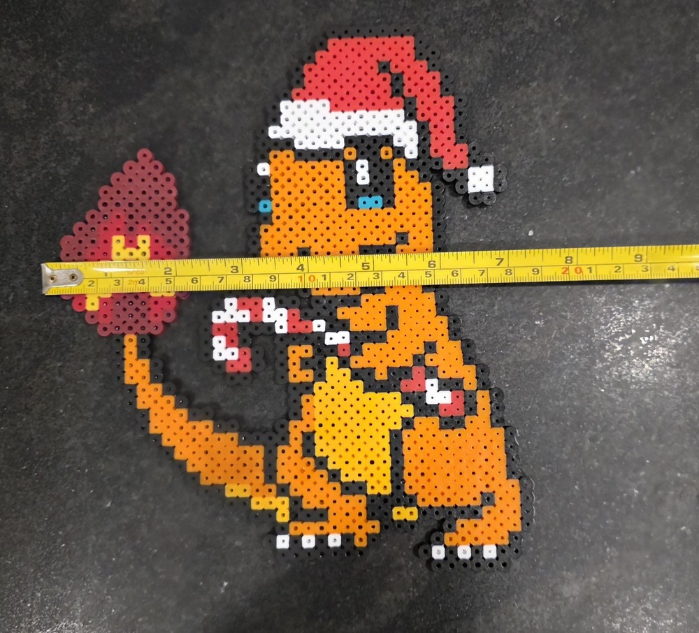 Charmander Perler Beads Artwork Christmas