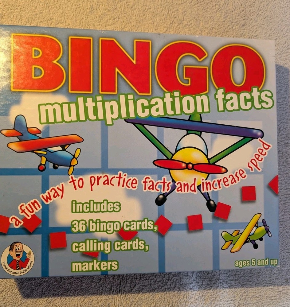 BINGO Multiplication Facts Learning Game ~ A Fun Way to Learn Basic Math Skills