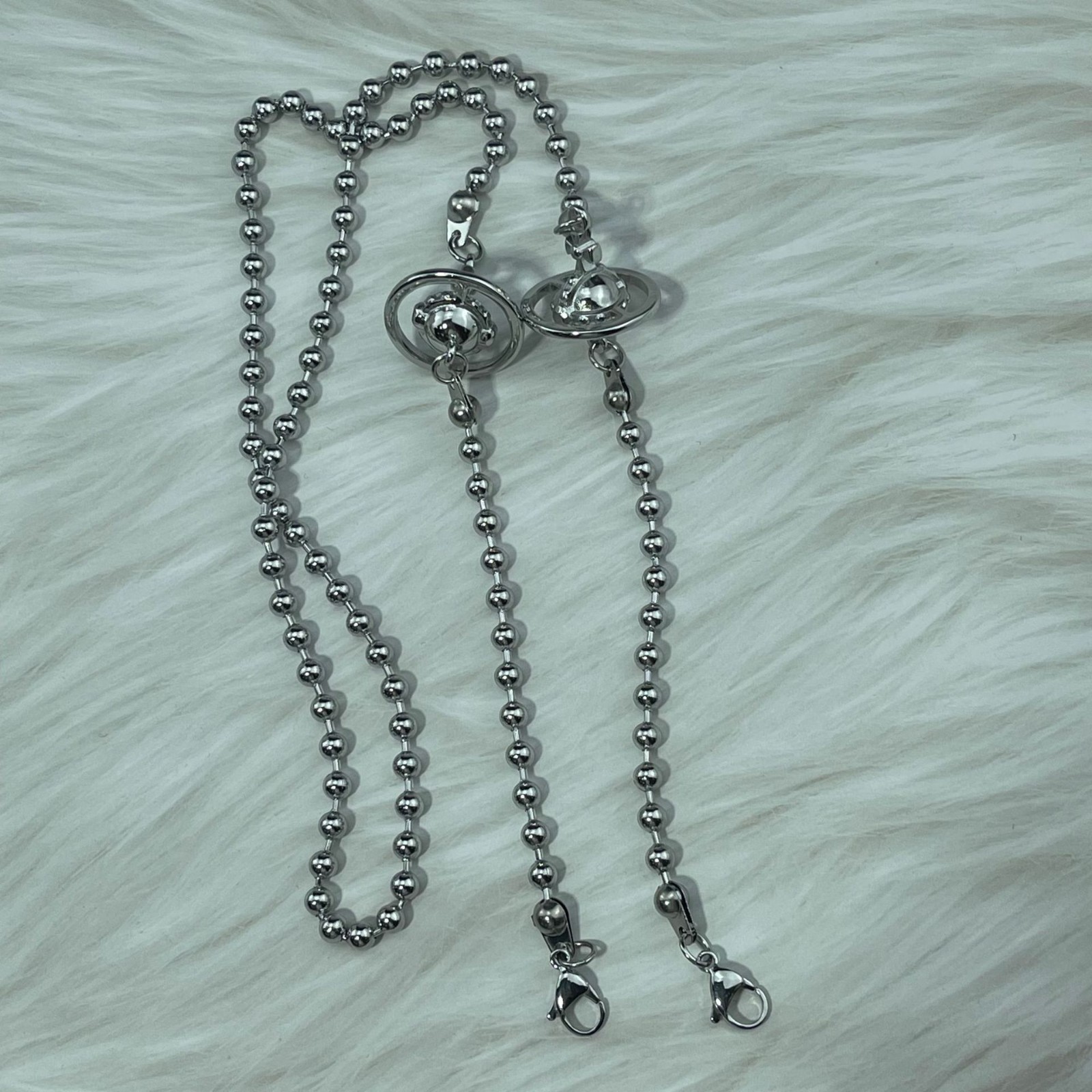 Vivienne Westwood Nana Anime Okazaki Shinichi Pendant Lighter Two Orbs Chain SL