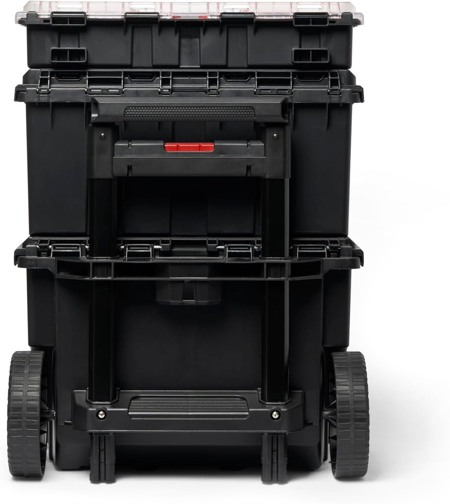 Stack-n-Roll Modular Tools Organizer Box 3 Piece Resin Rolling Tool Box System