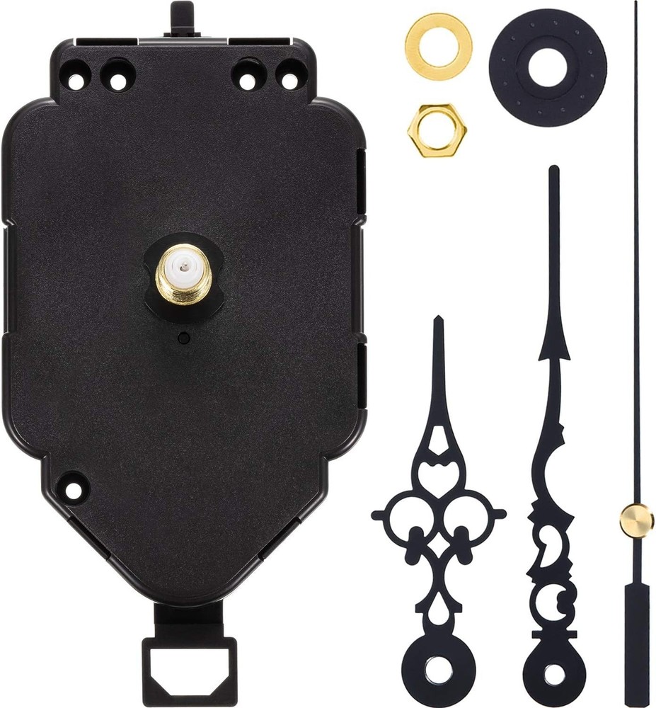 DIY Quartz Clock Movement Kit with Pendulum - Frameless Design for Custom Clocks
