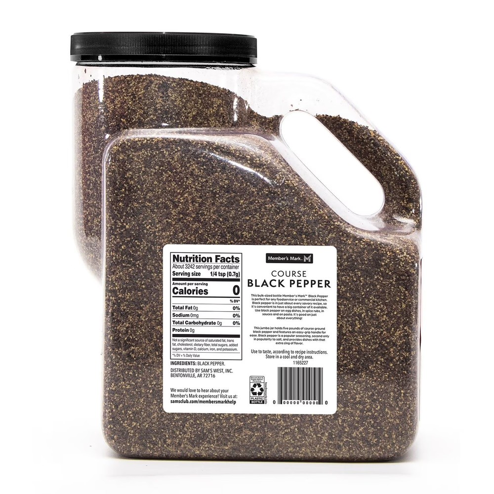Member's Mark Coarse Black Pepper, 5 Pounds