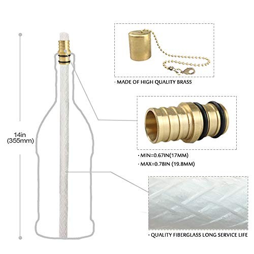 EricX Light Wine Bottle Torch Kit 4 Pack, Includes 4 Long Life Torch Wicks