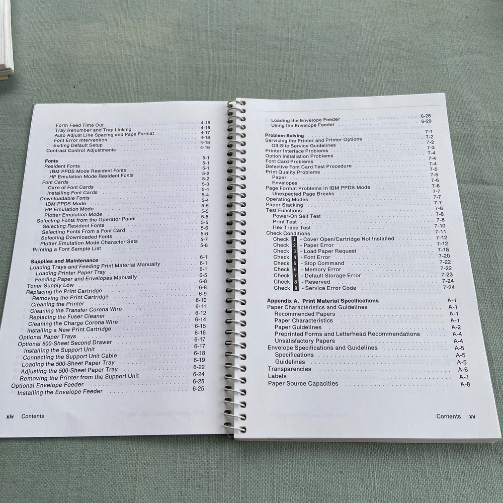 IBM Book Laser Printer Technical Reference 2380 2381 Users Guide Manual 1st Ed.