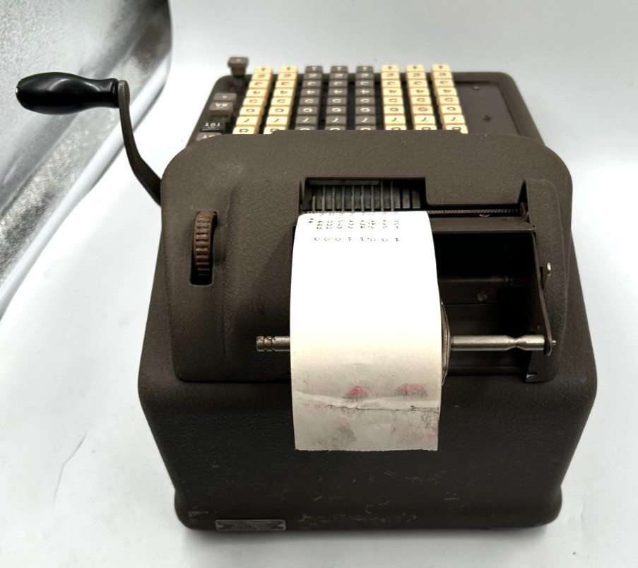 BURROUGHS 'Instructor' adding machine NEEDS REPAIR