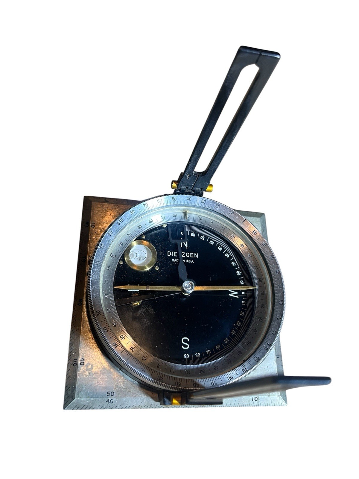 Vintage Dietzgen Surveyors Compass Survey Tool Department of Agriculture W/ Case