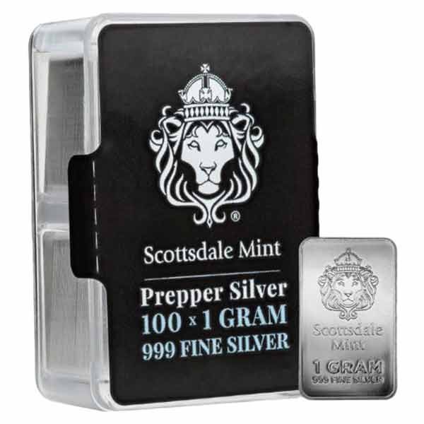 10 Gram Combo Lot - 5 Gram MONARCH Silver Eagle Bar and 5-One Gram Rounds/Bars
