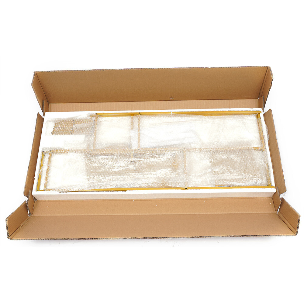 Backdrop Stand Rectangular Frame Electroplated Gold For Wedding Party 4 Layer