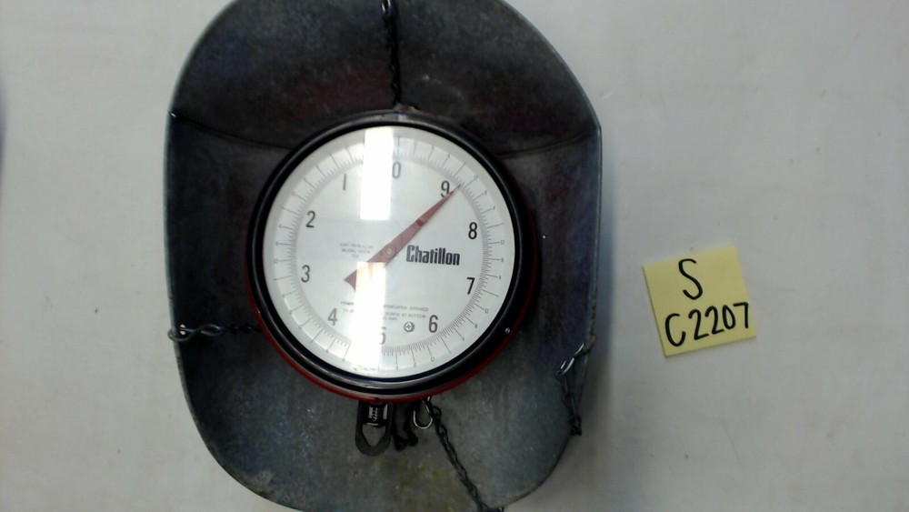 Used Chatillon 20lb x 1/2oz Model 27 Hanging Scale