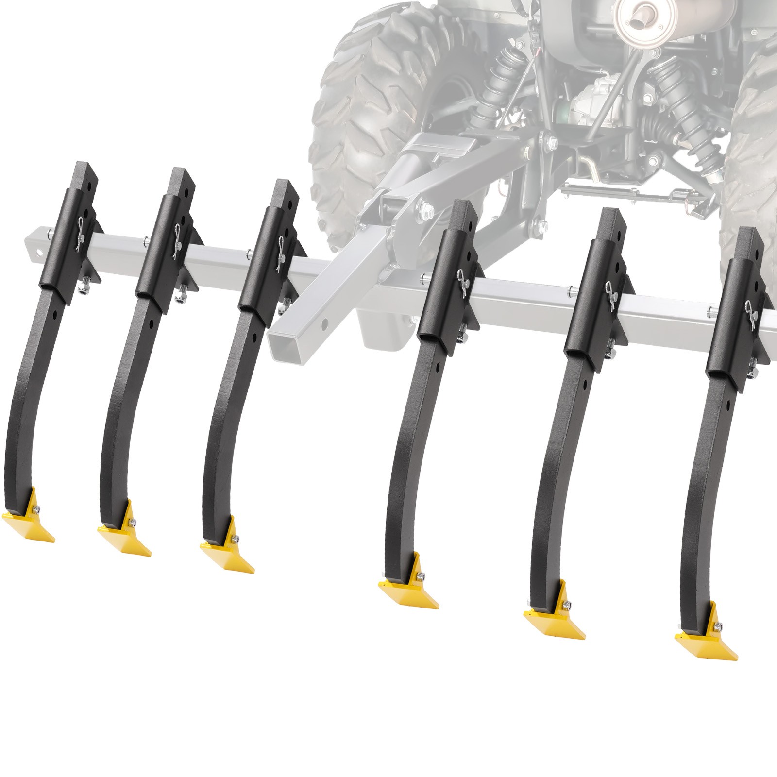 Manual Implement Lift Point W/ Scarifier Shank Detachable Cultivator For ATV/UTV