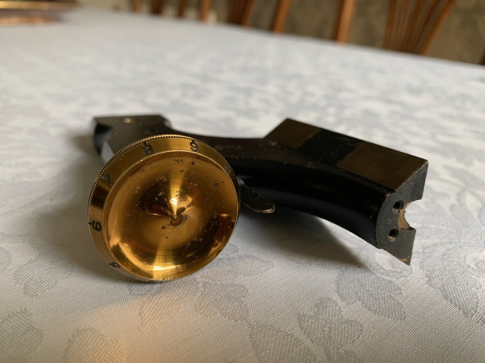 Antique Watson Edinburgh Model Microscope Upper Limb in Brass with Fine Focus