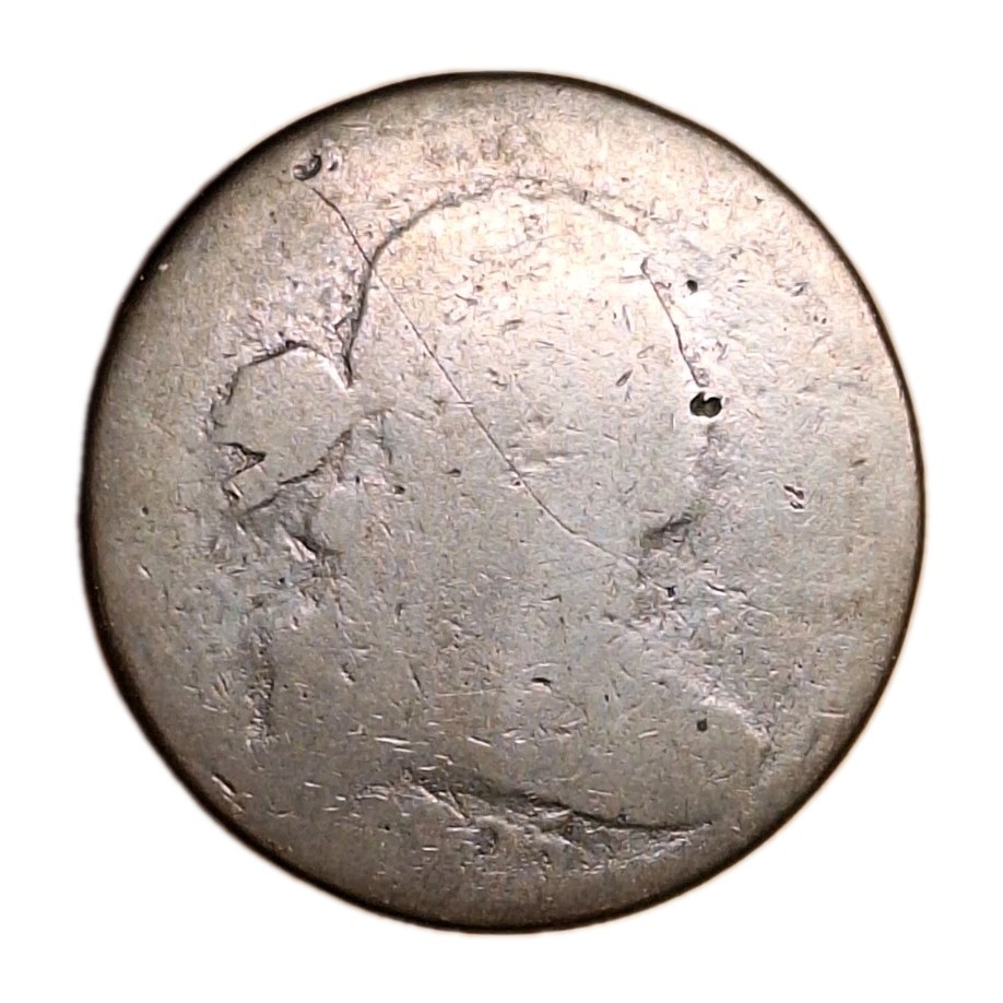1805 Draped Bust Large Cent Worn Nicely Circulated Brown