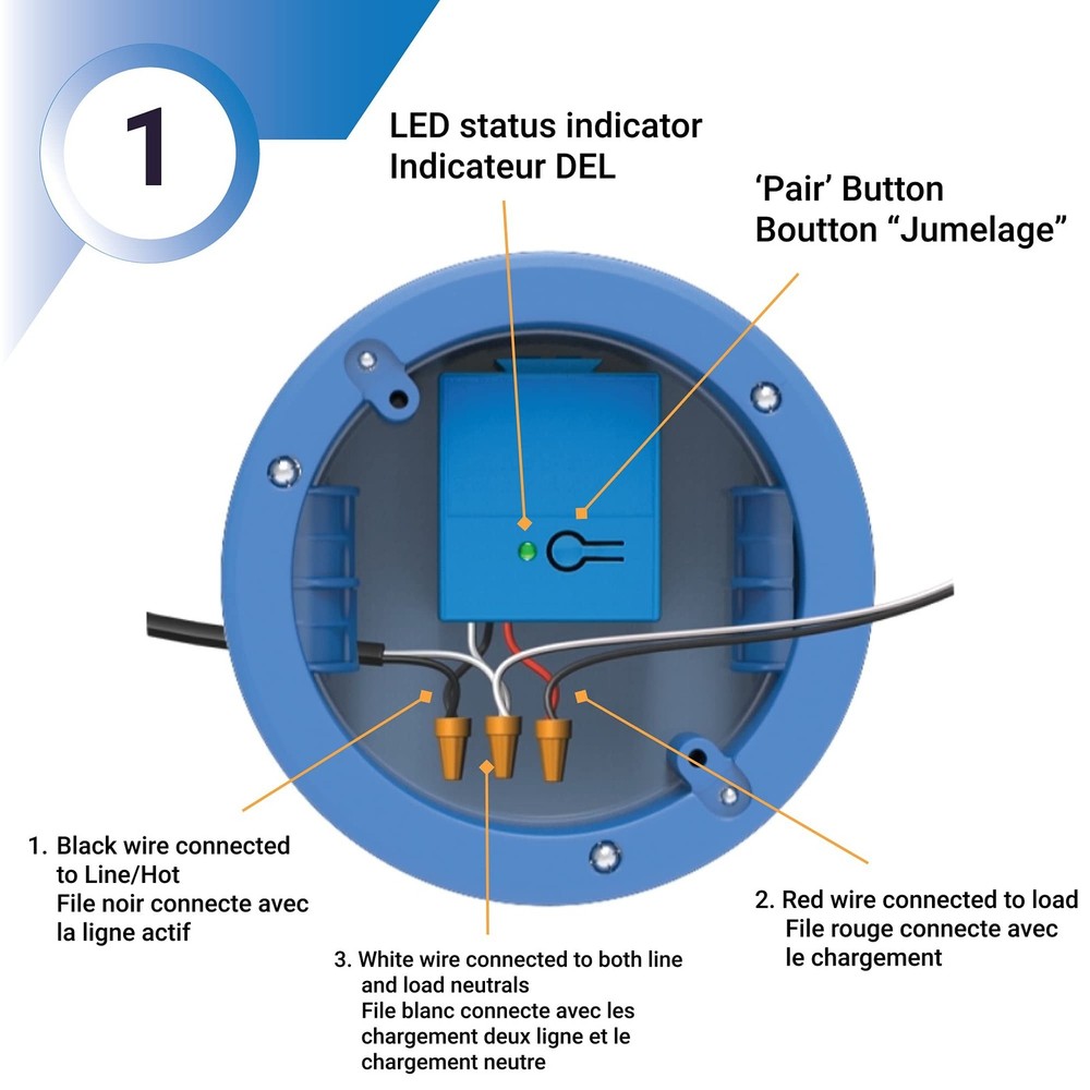 Levven 10A On/Off Controller (UL & ETL Listed) for Wireless Light Switch Kit,...