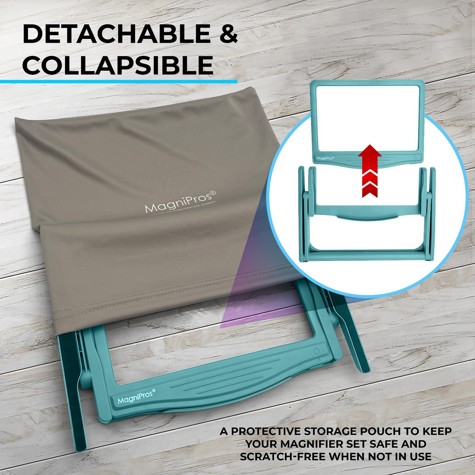 5X Page Magnifying Glass with 3 Lighting Modes for Reading & Low Vision Seniors