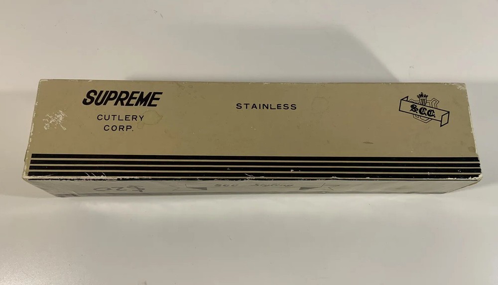 Towle Supreme Cutlery Miro Weave Pattern -4 Pc Hostess Flatware Serving Set +box