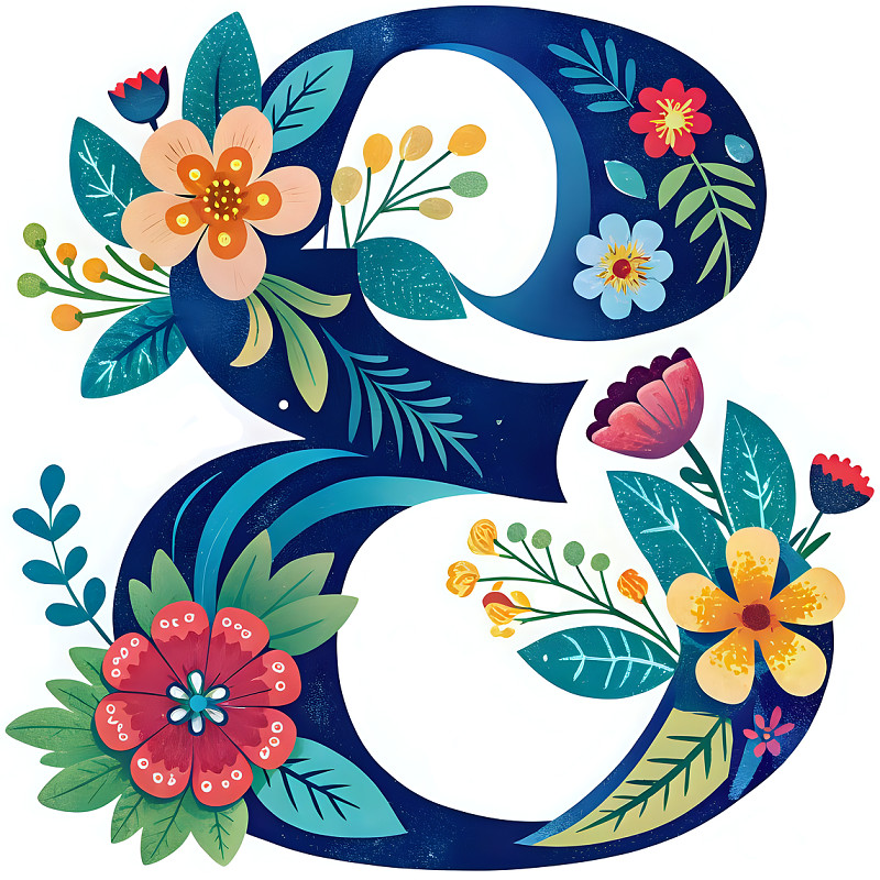 30 Custom Flowered Letter E Personalized Address Labels