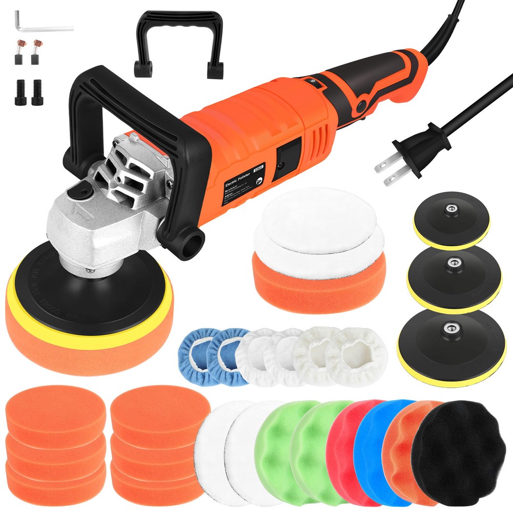Electric Car Polisher Sander Buffer Polishing Machine Kit 1580W Variable Speed