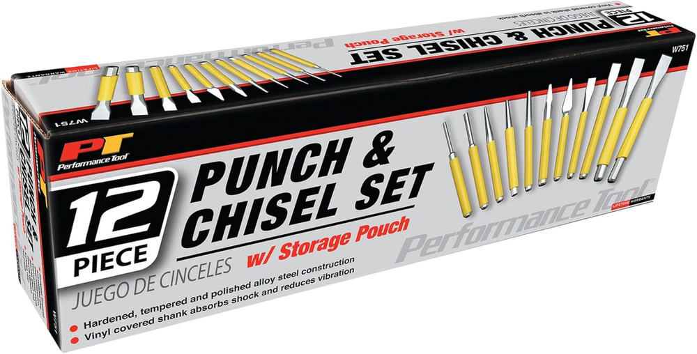 W751 12-Piece Chisel and Punch Set