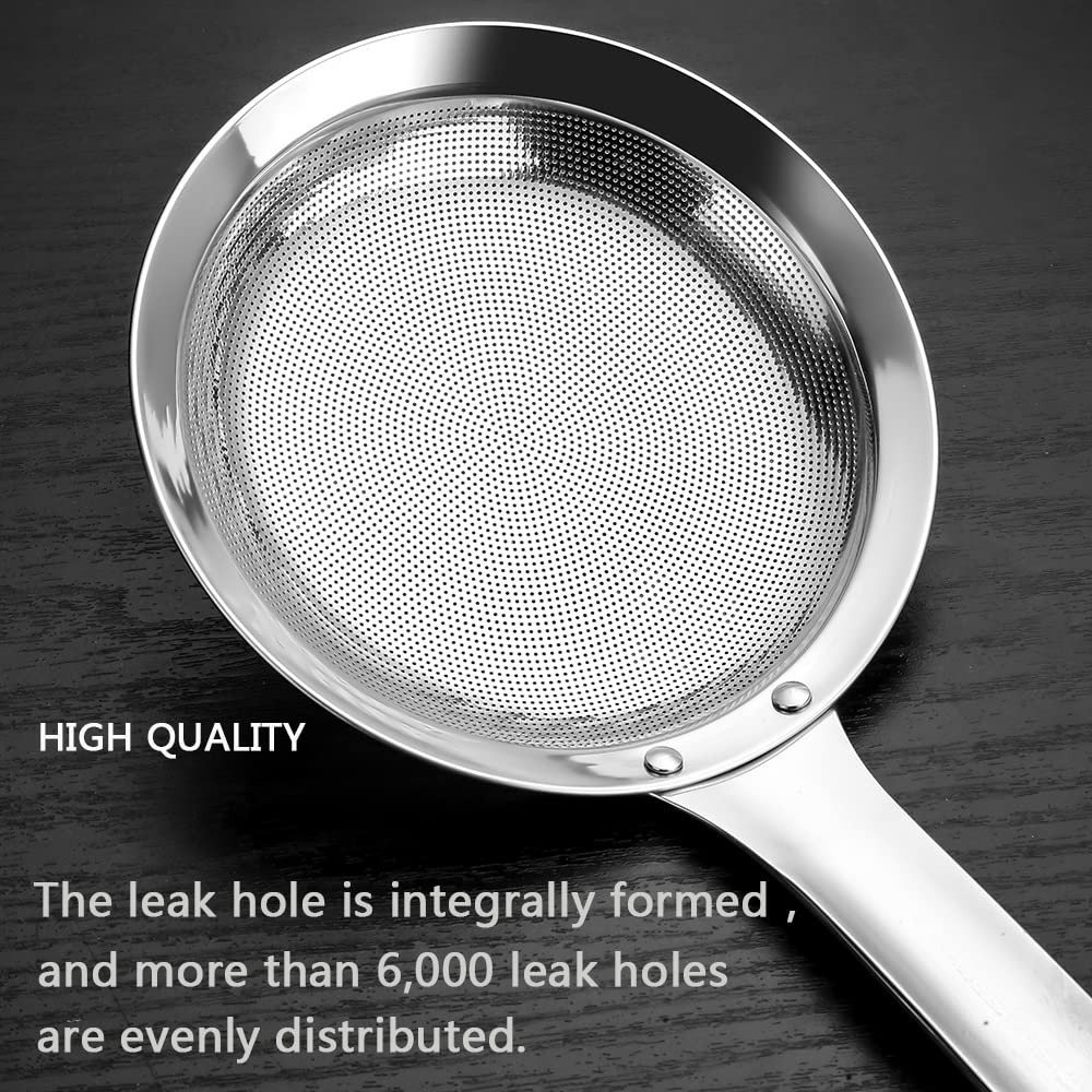 Stainless Steel Fat Skimmer Spoon – Ultra-Fine Mesh Filter Scoop for Kitchen
