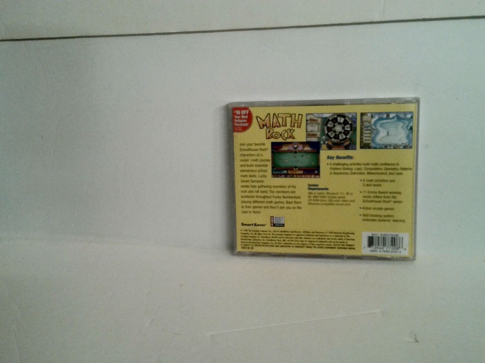 School House Rocks Math Rocks PC 1998 Vintage Software CIB