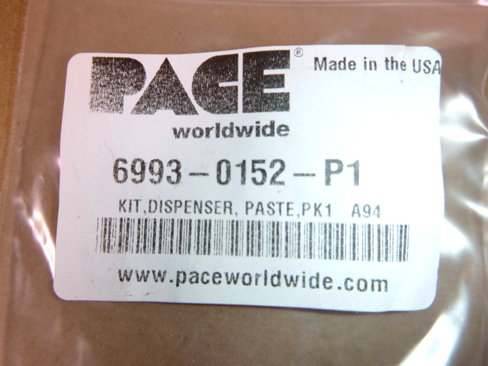 Pace 6993-0152-P1 Paste Dispenser Kit A94