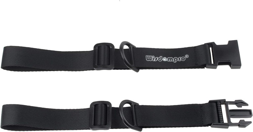 Heavy Duty Adjustable Backpack Chest Strap with Quick Release Buckle - Black