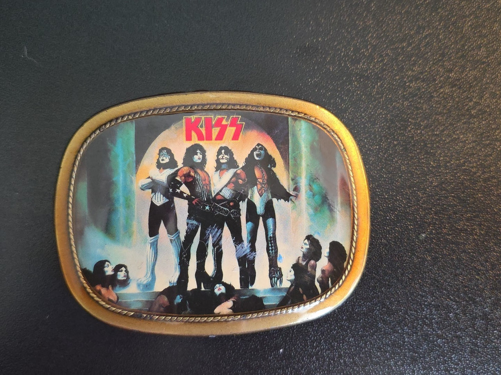 Vintage 1977 KISS "Love Gun" Belt Buckle  Stamped, 90245, Collectable