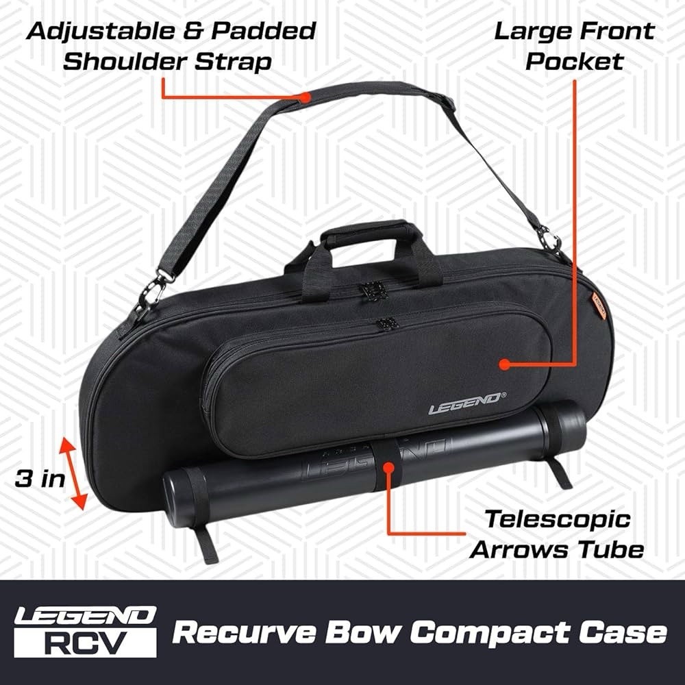 Legend Take Down Case 60" String Black/White with Arrows and More!