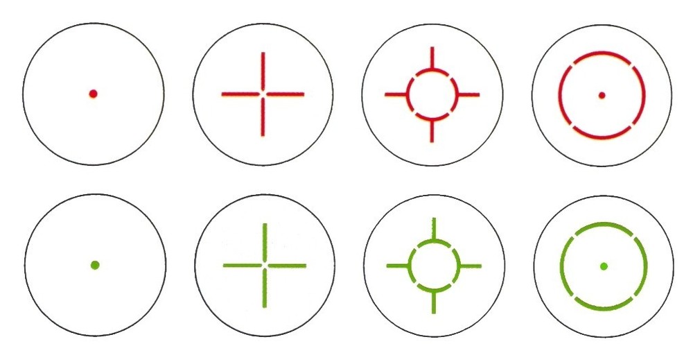 Phantom 2x 2 Power Electro Red Green Multi Reticle Dot Reflex Sight 2x40MR