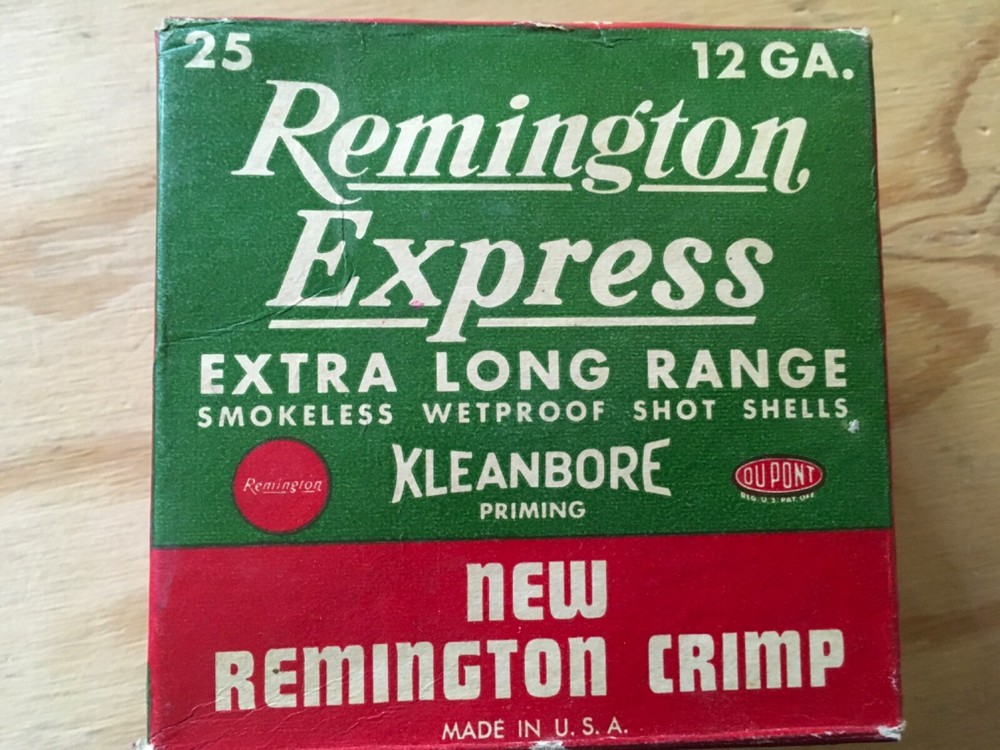EMPTY 12 Gauge REMINGTON EXPRESS Extra  Long Range Shotgun Shot Shell Box