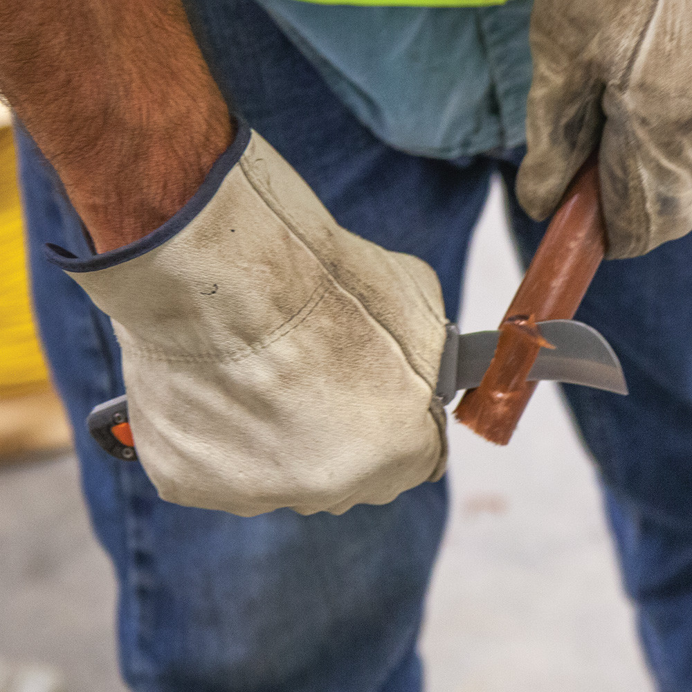 Klein Tools 44218 Cable Skinning Utility Knife w/ Replaceable Blade