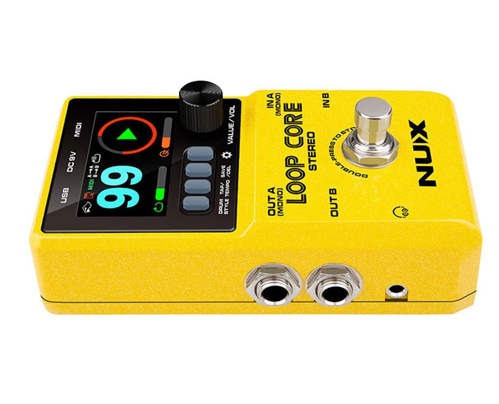 NUX Loop Core Stereo Looper Pedal w/ MIDI and Drum Patterns - Open Box