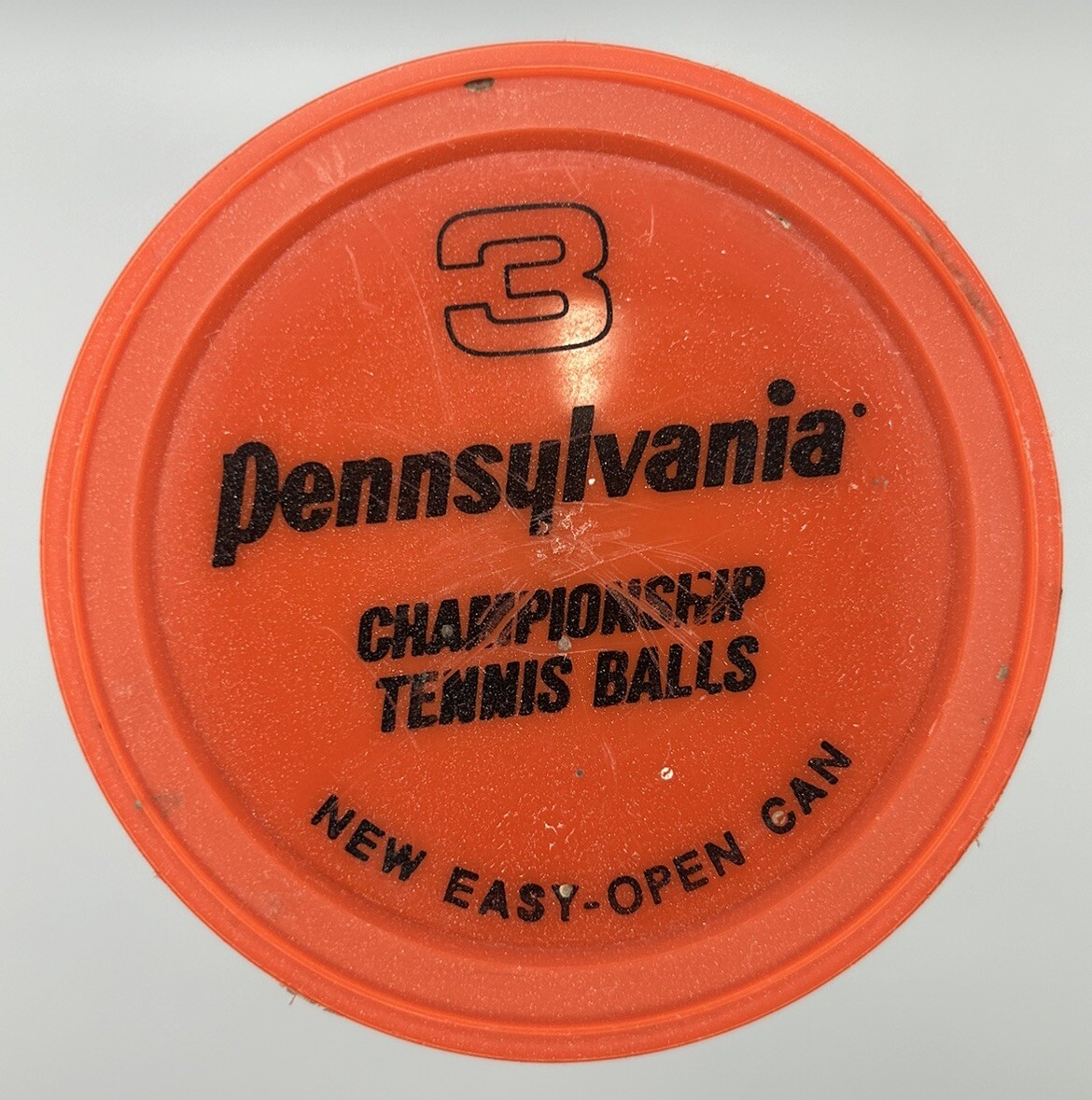 PENN Tennis Balls Metal Can X-76 YHD Heavy Duty Felt Yellow Vintage