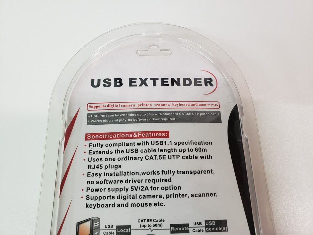 UNUSED - USB Extender Over Cat5e 60m Remote ADA-USBEXT
