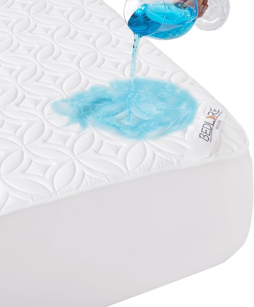 Queen Size Waterproof Mattress Protector, Soft & Washable with Deep Pockets