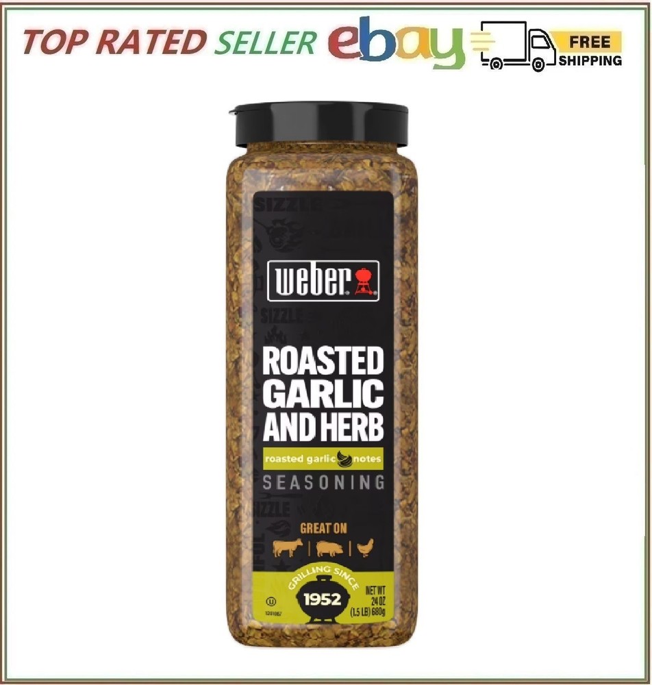 Weber Roasted Garlic & Herb Chef Size, 24 oz.