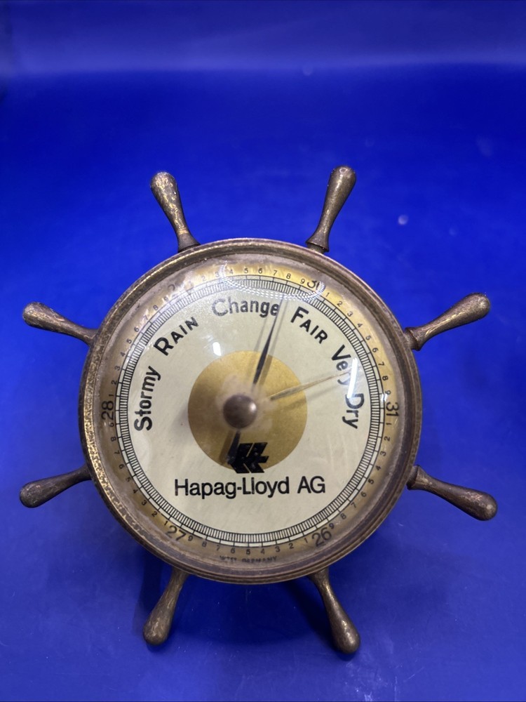 Vintage Barometer Hapag - Lloyd Ag