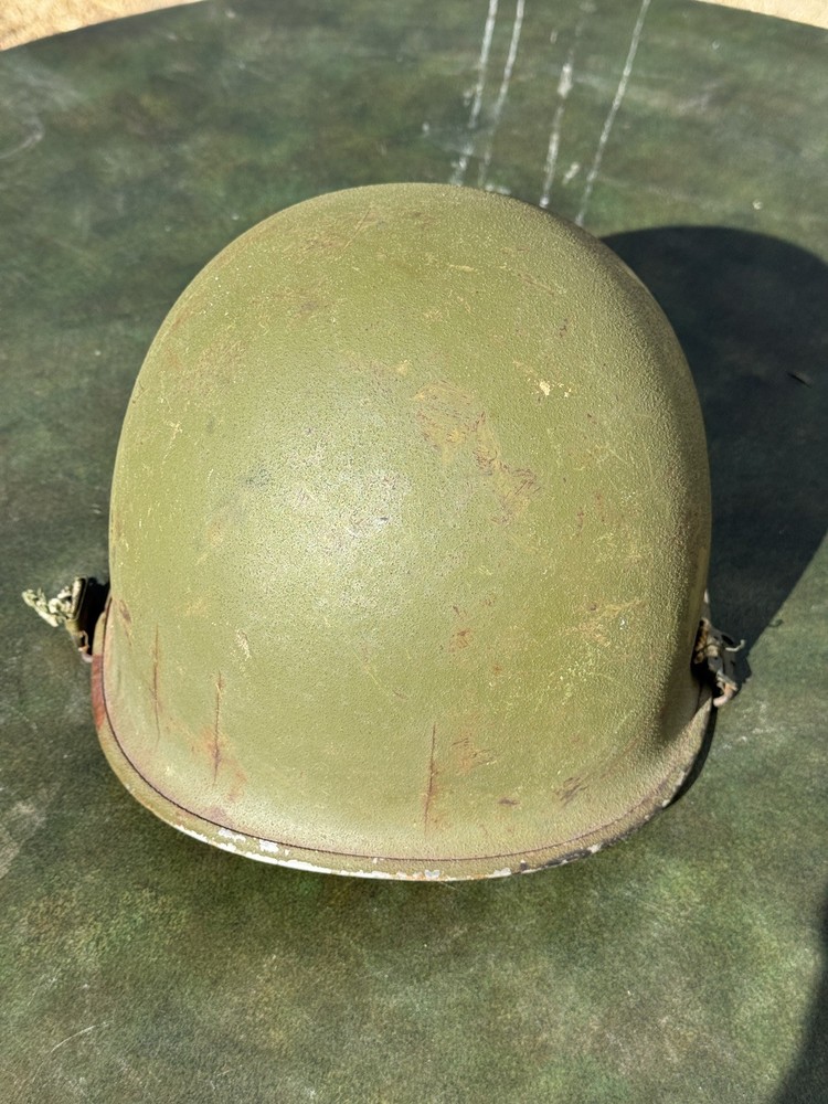Original WW2 US M1 Helmet Front Seam
