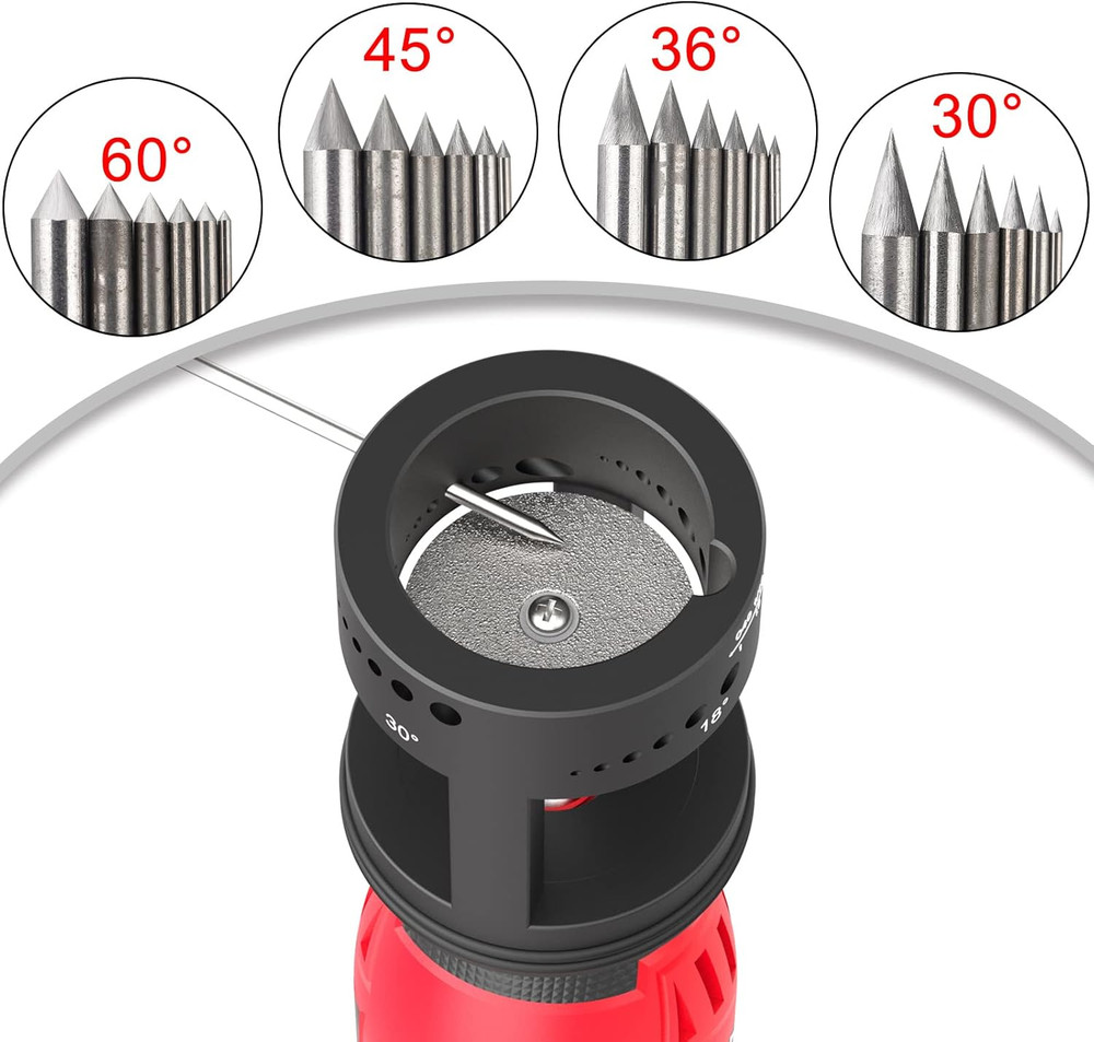 ALUMINUM Tungsten Electrode Sharpener Grinder TIG Welding Upgrade Variable Speed