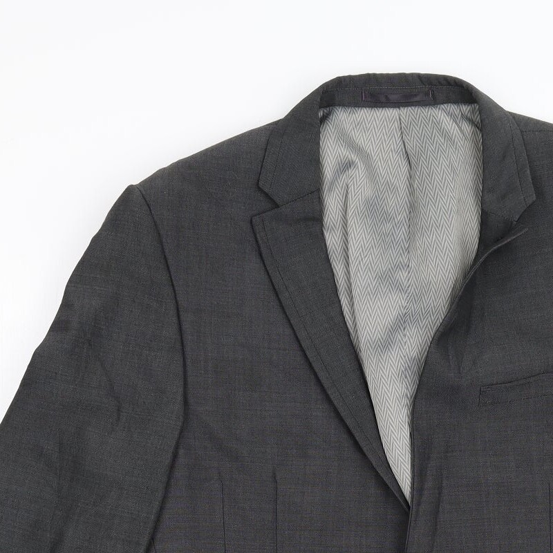 NEXT Mens Grey Wool Blend Suit Jacket Size 40
