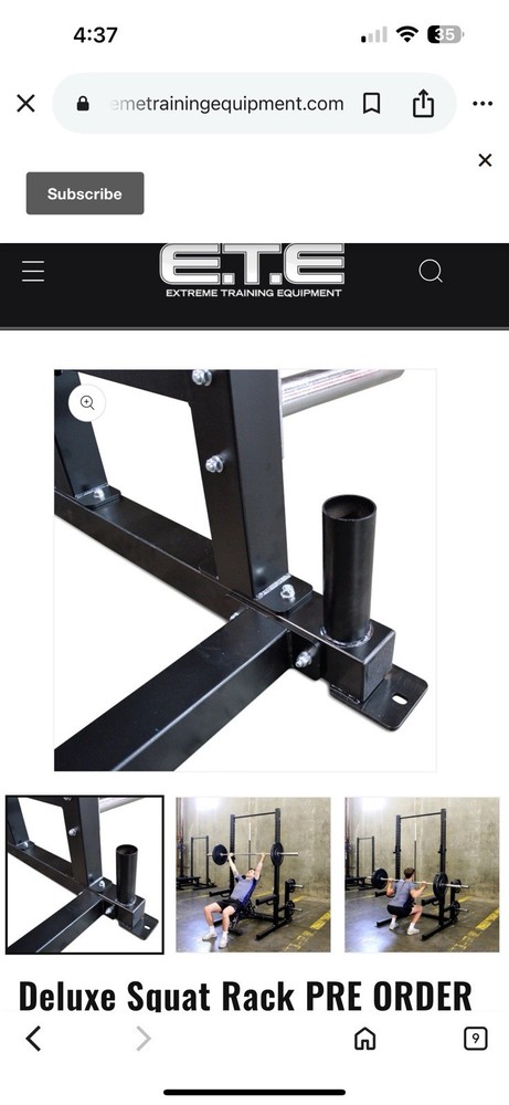 DELUX SQUAT RACK Multi-Functional Power Cage with Pull-Up Bar *DELIVERY AVAIL*