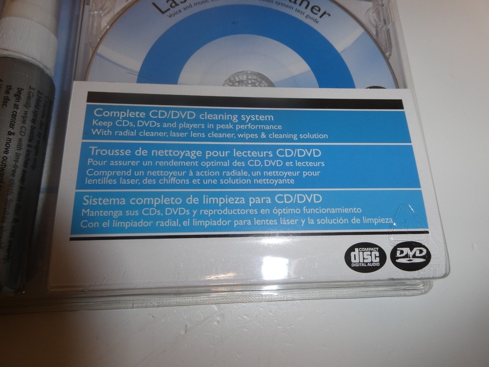 Philips 4-in-1 CD/DVD Disc & Lens Cleaning Kit Multi-Function System 2006 NOS